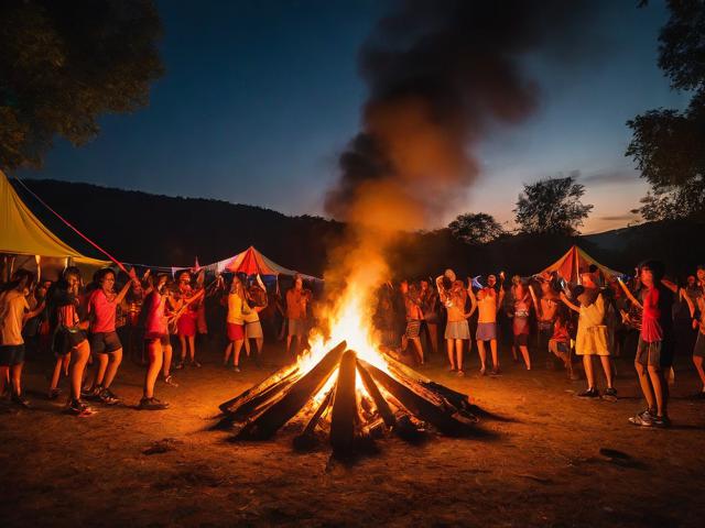 九游体育网站_ 乡村篝火晚会运动会，乡土气息浓郁的运动盛典，篝火晚会集体游戏