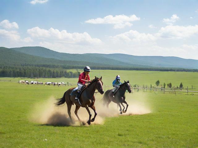 九游体育网站_ 乡村荒野骑马赛，驰骋在原生态的绿色天堂